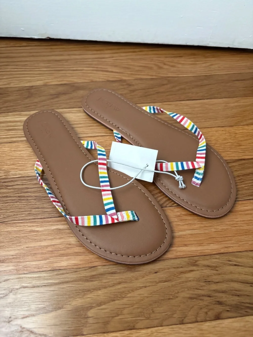 Jcrew Flat Rainbow Sandals, Sz 8M, NWT